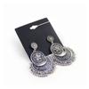 Hollow Out  Crescent Jewelry Boho Carved Flower Dangle Earring Drop Earrings Small Bells Tassel