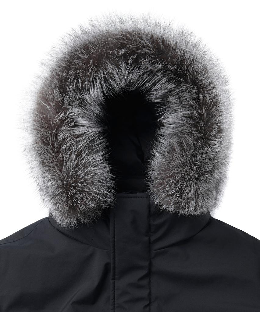 Musinsa Standard Silver Fox Long Down Parka [Black]
