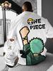Футболка с коротким рукавом One Piece Луффи Зоро, Топ для мужчин и женщин, Новинка 2026