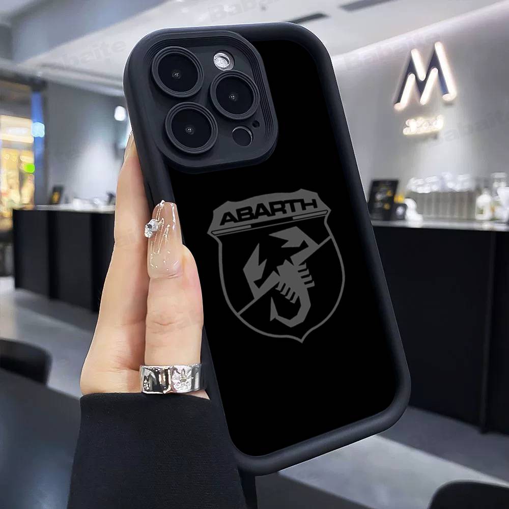 Чехол для телефона ABARTH Italy Для IPhone 17 16 15 14 13 12 11 Pro Max Plus Силиконовый противоударный чехол