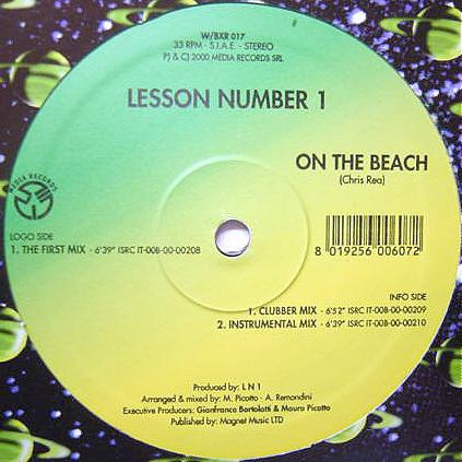12inch Record LESSON NUMBER 1 - On The Beach WBXR017 W/BXR 2000 Italy Dance & Electronica Used