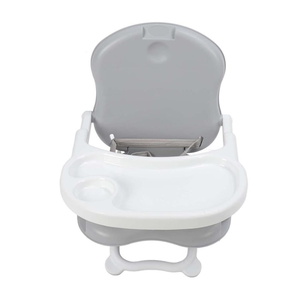 Складной стульчик для кормления малышей со съемным подносом, регулируемая высота, легко моется, портативный для младенцев