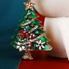 1PC Christmas Brooch, Christmas Tree Drip Oil Brooch Autumn and Winter Sweater Accessories Christmas Clothing Accessories