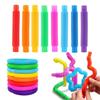Colorful Stretch Pop Tube for Stress Relief - Corrugated and Telescopic