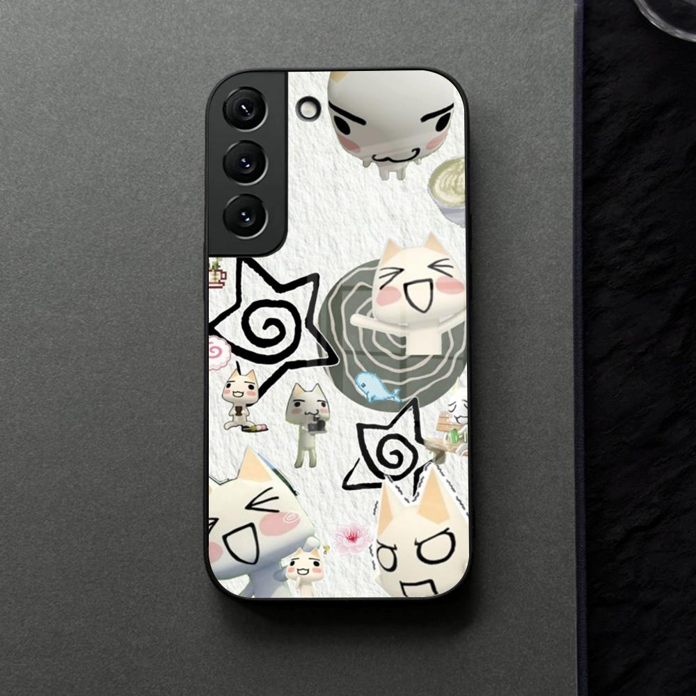 INS Милый Кот Торо Иноуэ Чехол для Телефона Стекло Для Samsung Galaxy S21 S26 S25 S22 S20 S24 S23 Ultra Fe Plus A16 A34 A54 A24 Чехол