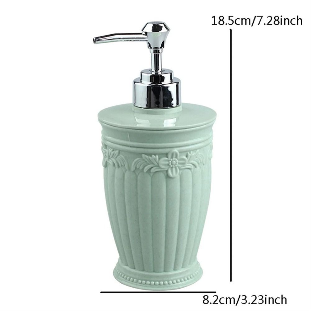 Refillable Shampoo Lotion Bottle Stained Carved Hand Sanitizer Bottle New Manual Soap Dispenser