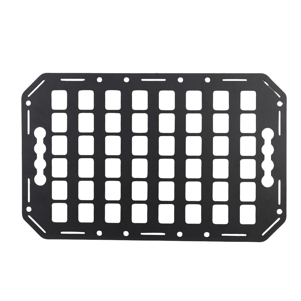 Truck Bed Molle Panel 432x273x2mm Aluminum Side Bed L Track Molle Panel for Sedan SUV Pickup Van RV