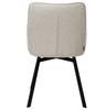 SWEN velvet beige upholstered swivel chair