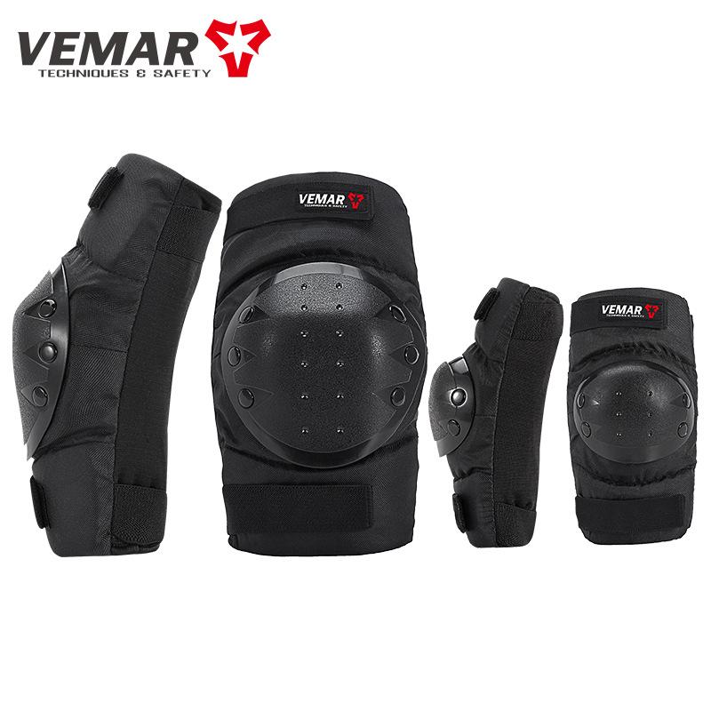 Anti Fall Motorcycle Armor Set Knee Elbow Pads Off Road Short Style 4Pcs Protective Riding Gear For Men Women Motocross