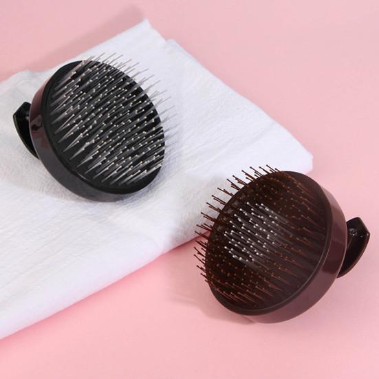 Массажер для кожи головы, щетка для шампуня с эргономичной ручкой для мужчин и женщин, портативный дорожный очиститель для роста волос, скруббер, щетка для очистки