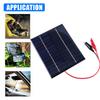 5W 12V Solar Cell Waterproof Portable Solar Panel DIY Polysilicon Solar Epoxy Cell Charger for Lamp Fan Pump for Outdoor Camping