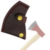 Hatchet Cover PU Leather Axe Sheath Waist Mounted Axe Head Cover with Button Clip Hatchet Sleeve Leather Axe Head Cover