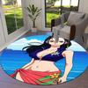Nico Robin Round Area Rug Carpet Rug For Living Room Bedroom Sofa Playroom Decor Nonslip Floor Mat
