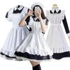 Lolita Maid Dress Womens Waitress Costumes Bowknot Ruffle Gothic Cosplay Fancy Dresses