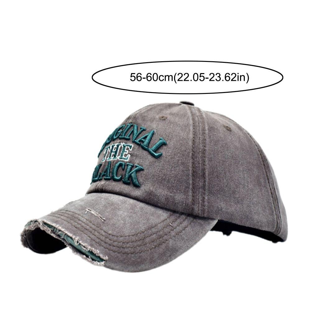 Washed Cotton Embroidery Baseball Cap Sunscreen Hats  For Man Women Fashion