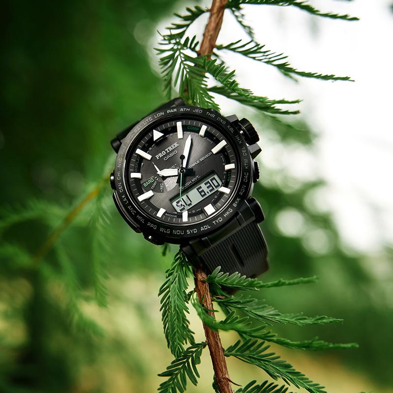 Casio Мужские часы PRO TREK Черные PRW-6621Y-1PR PRW-6621Y-1PR