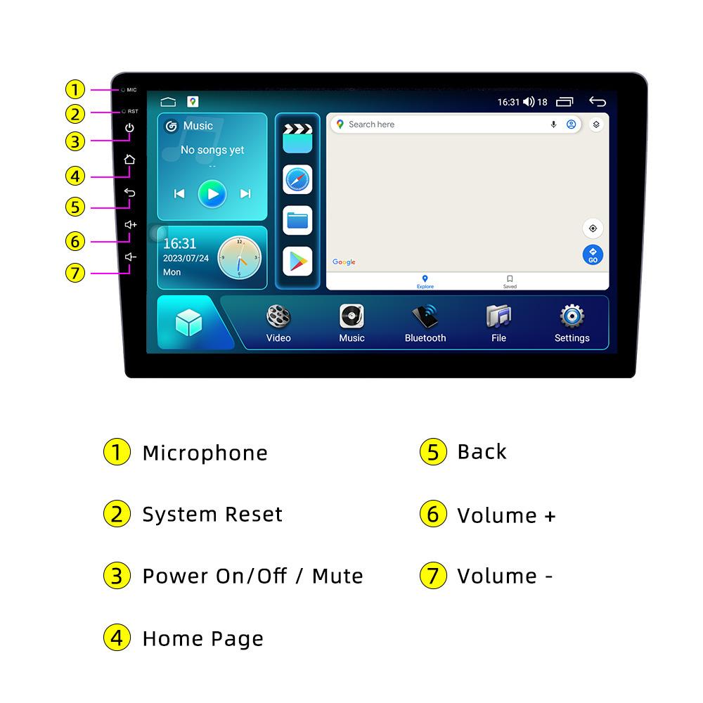Автомобильное радио с 2 Din Android для Jeep Commander 2008-2010, автомобильная стереосистема, GPS, WIFI, навигация, авторадио, мультимедийный плеер, головное устройство