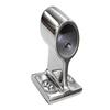 2Pcs Marine Boat 1" 25mm 60 Degree Front Base Stanchion Hand Rail Fitting Silver 316 Stainless Steel New