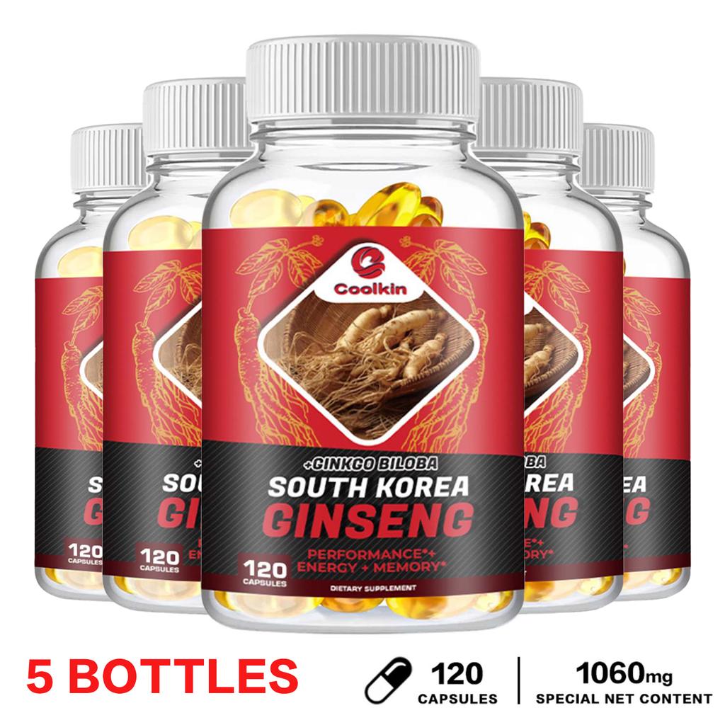 Coolkin - Korean Ginseng and Ginkgo Biloba Extract Soft Capsules - Brain Health