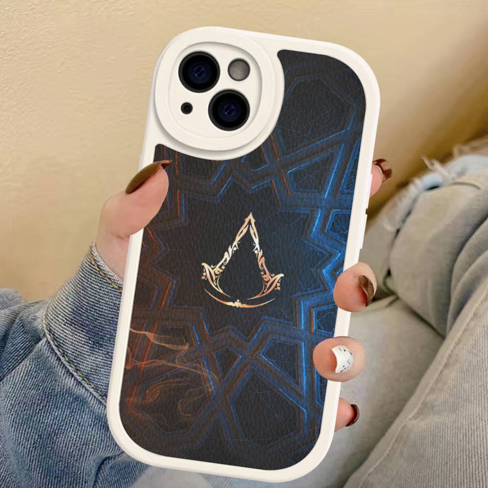 Игровой чехол для телефона A-Assassin's Creed Для iPhone 16 15 14 13 12 11 Pro Max Plus Кожаная обложка