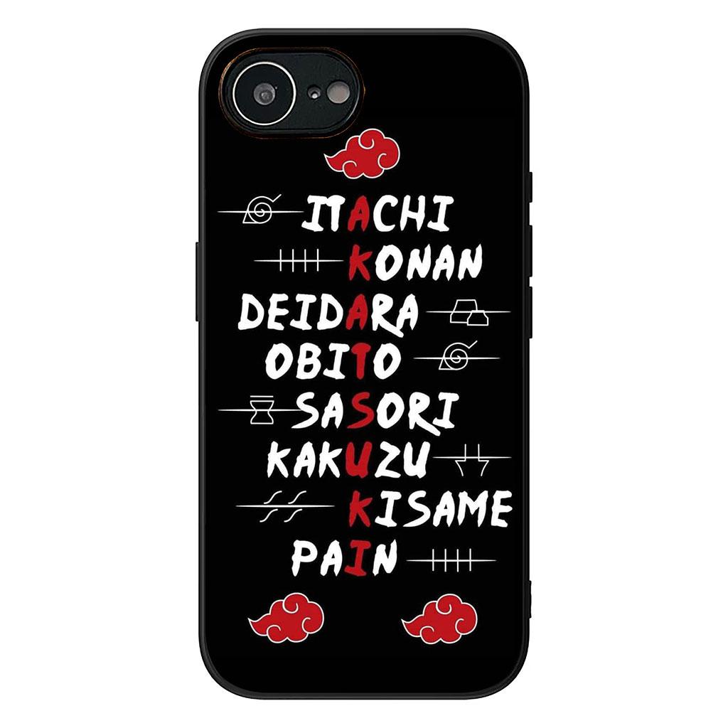 Sasori Narutos Itachi Pain Akatsuki Phone Cover for Apple iPhone 16 15 14 Plus 13 12 Mini 17 Pro Max + ProMax 16E Air Case