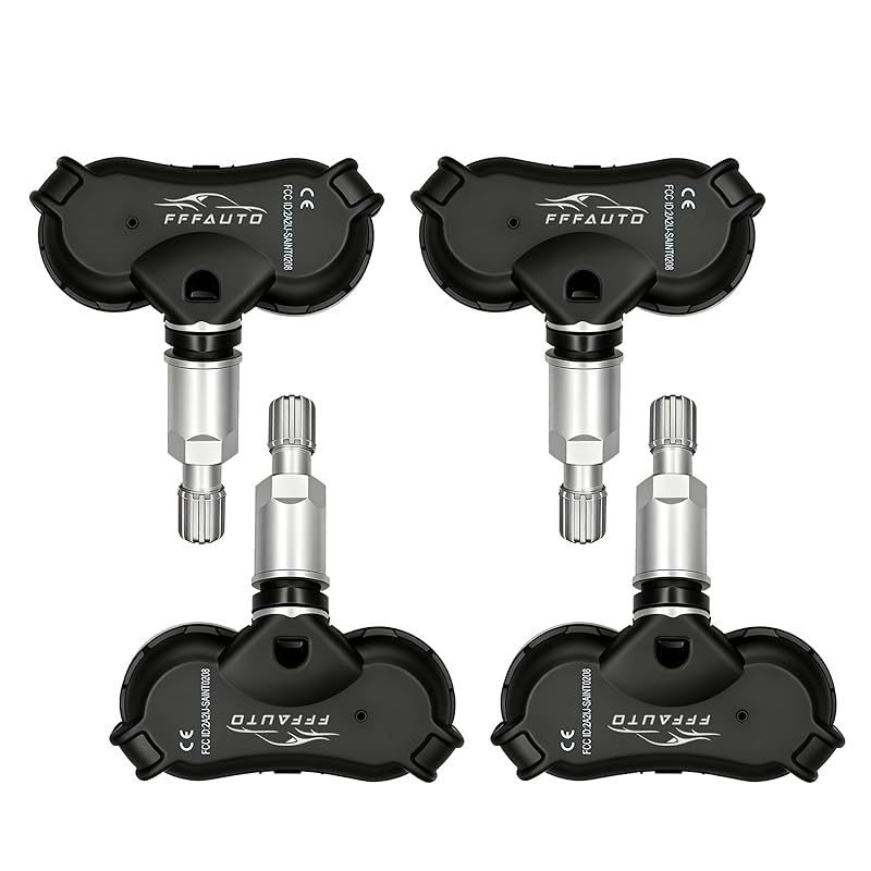 Датчики контроля давления в шинах Комплект из 4 штук Датчик TPMS Совместим с Chevy, GMC, Cadillac и Buick -2016-2024 Cruze Silverado Tahoe Sierra Yukon XL