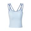 Jiuzi Anna Kou American Fashionable Color Contrasting Versatile Slim Fit Bottom Inner Strap Tank Top Women's 2026 Summer New Style