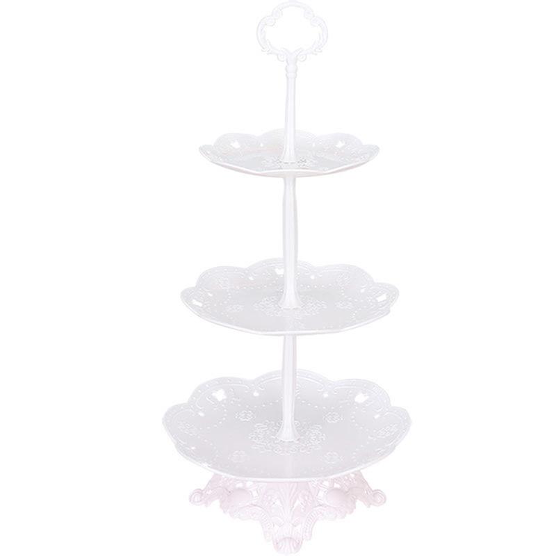 European Style Cake Stand Snack Rack Fruit Cupcake Tray Birthday Decorations
