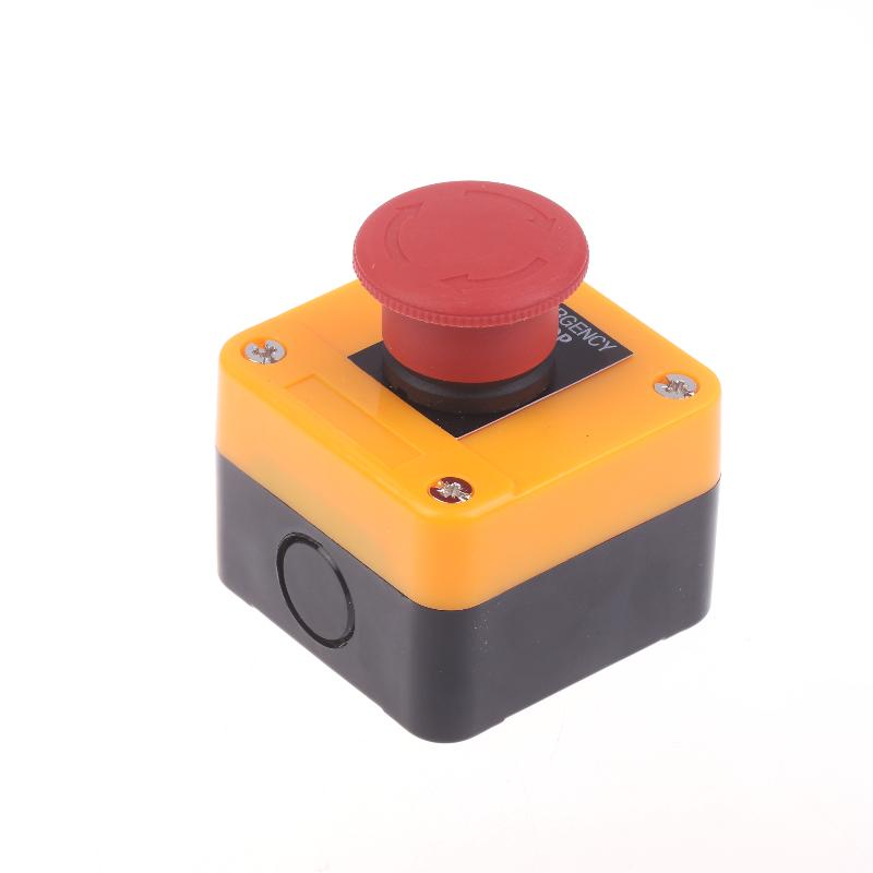 new 1NC E-stop Push Button Switch 10A Latching Button Switch CNC Exigent Stop Switch For Electrical Industrial Emergency Stop