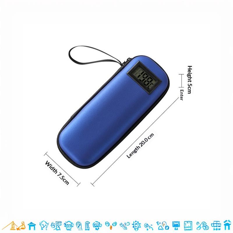 Portable Insulin Cooling Bag PU Thermal Insulated Thermometer Display Glaciated Case for Diabetic Outdoor Activities