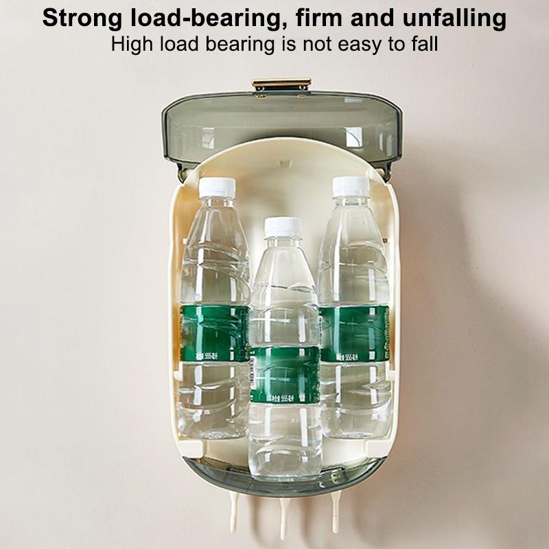 Kitchen Cutlery Storage Box Wall Mount Tableware Storage Holder With Lid Dustproof Spoon And Chopstick Organizer Drain Racks