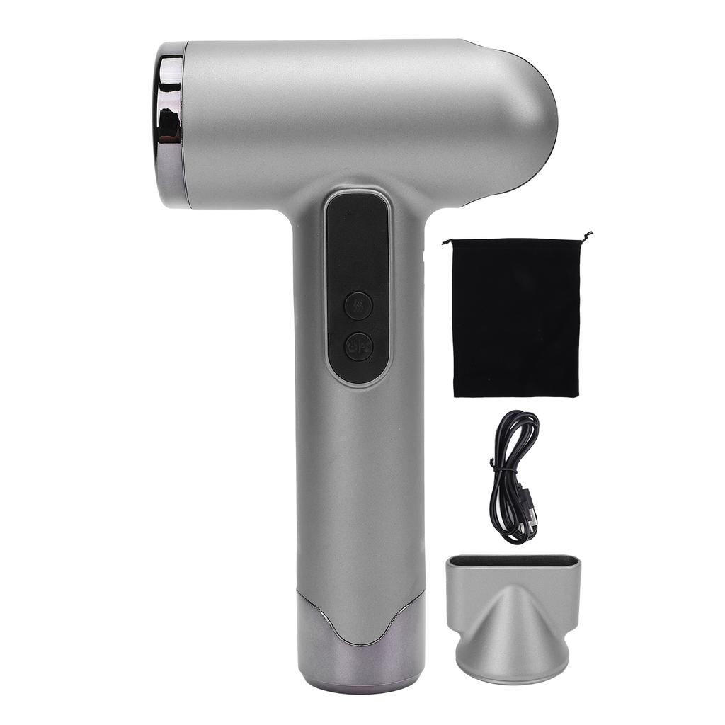 Hair Dryer 100000rpm 200W USB Rechargeable Cordless Quiet Portable Blow Dryer for Dormitory Home