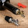 Wine Pourer with Stopper Unique Punk Skull Party Decoration Wine Bottle Vacuum Seal Bottle Stopper Kitchen Bar Tool Wine Gifts 5