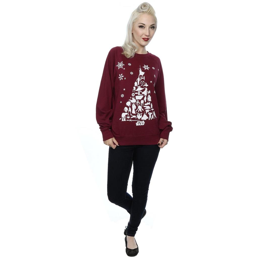 Star Wars Womens/Ladies Christmas Tree Sweatshirt