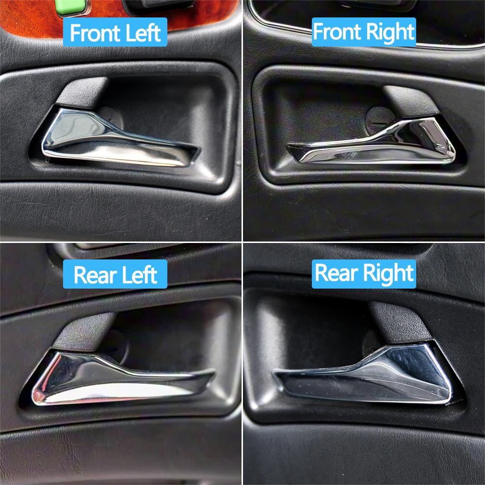 Car Inner Front Rear Left Right Chrome Door Pull Handle For Mercedes Benz ML G C SLK Class W163 W463 W202 R170