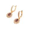 Pair Dangle Luxurious 1 Geometry Earrings For Women Cubic Zirconia Earring Jewelry Wedding Party Accessories