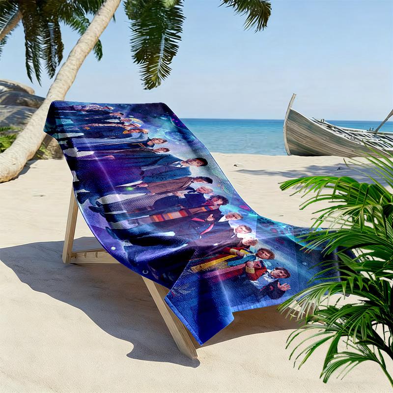 Doctor Who3 Print Beach Towel, Large Soft Quick Dry Towel for Beach Camping Swimming