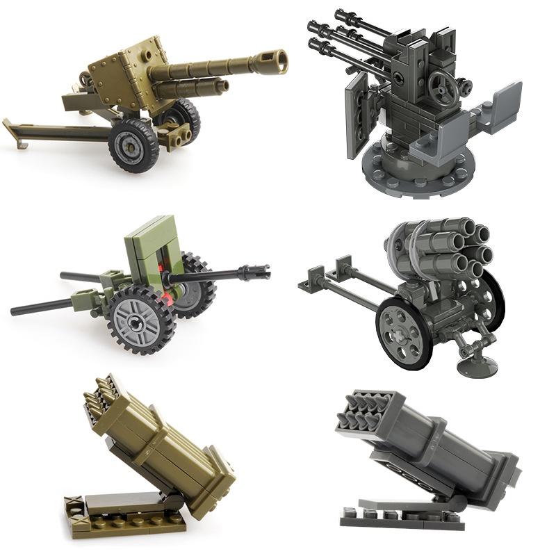 Assembled Building Blocks, Minifigure Accessories, Weapons, Military Toys