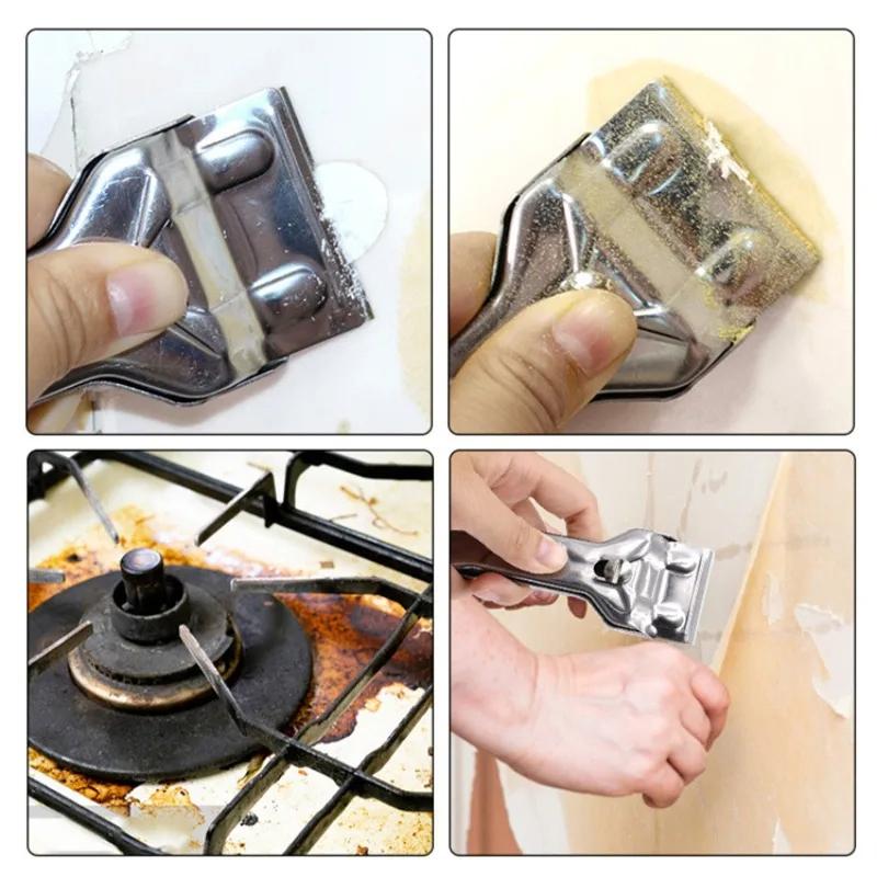 Paint Scraper Tool Kitchen For Ceramic Induction Cooktops Multifunction Glass Ceramic Hob Scraper Cleaner Tool With Blade