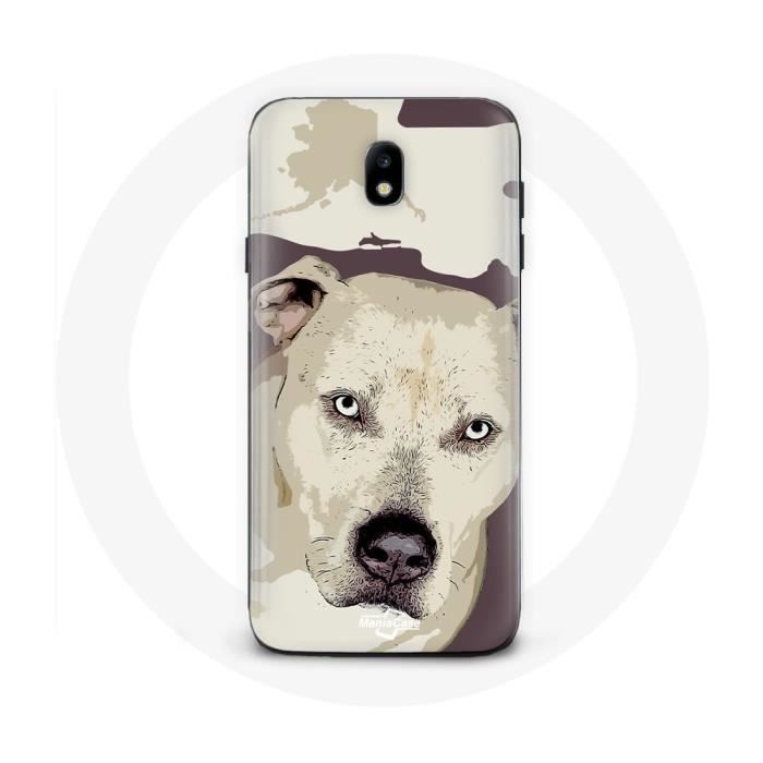 Case for Samsung Galaxy S4 White Pitbull Dog