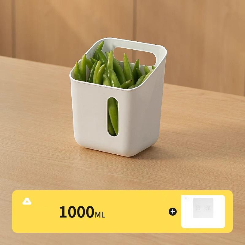 1/3 шт. Подвесная корзина для хранения на стене Стойка для хранения имбиря и чеснока Настенный ящик для хранения Кухонный Санузел Гостиная Ящик