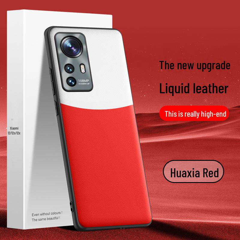 Чехол для телефона Xiaomi 12 Liquid Leather: Противопадающий, противообрастающий, цельный корабль.