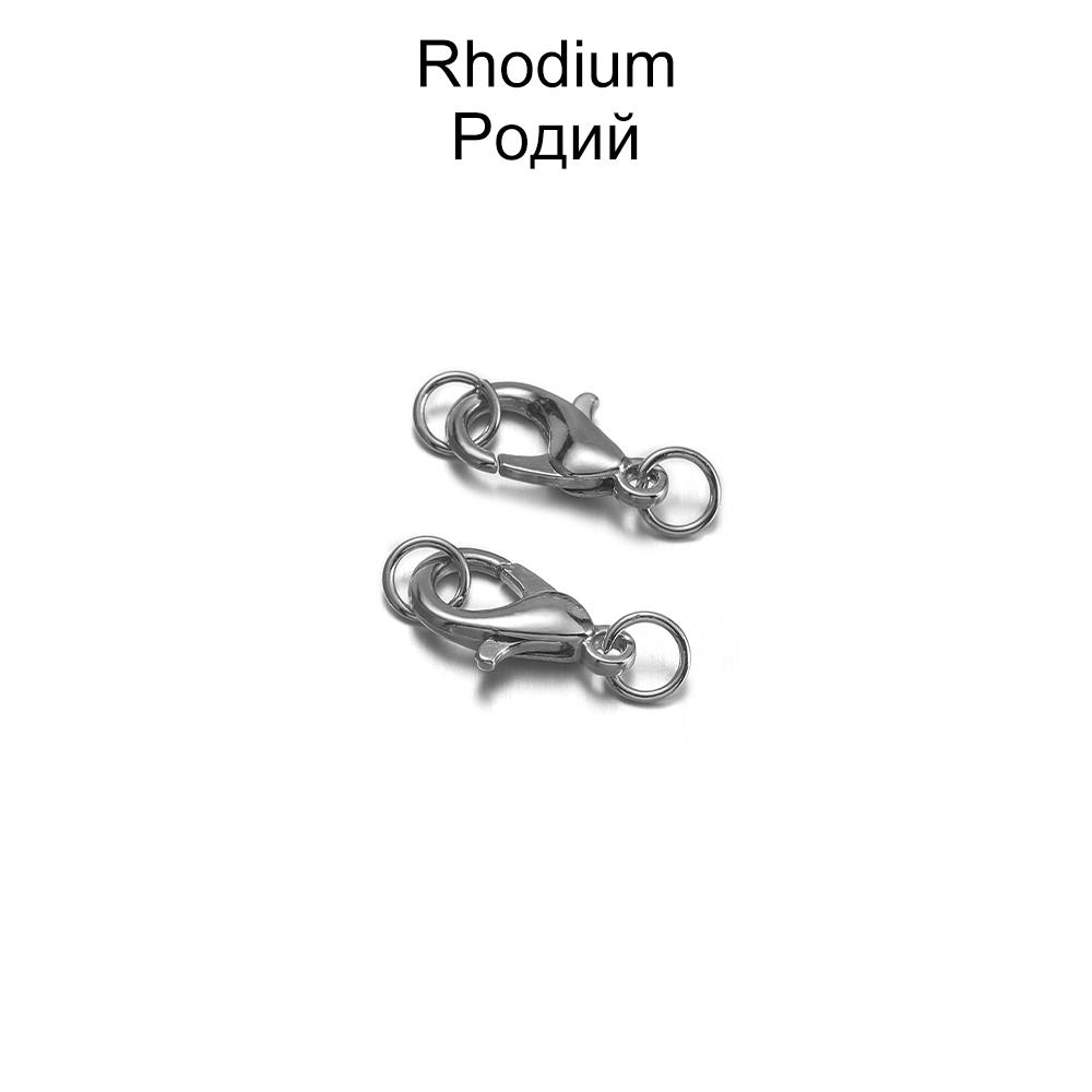50pcs 10 12 14mm silver Metal Lobster Clasps Hooks With Jump Rings Gold Color End Clasps Connectors Necklace Jewelry Making