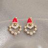 Exquisite High-End Santa Claus Earrings - 2025 New Light Luxury Design