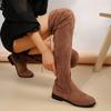 Foreign Trade Large Size Boots Women's Over-Knee Boots Skinny High Martin Boots Women's Boots Low Heel Single Boots Flat Boots