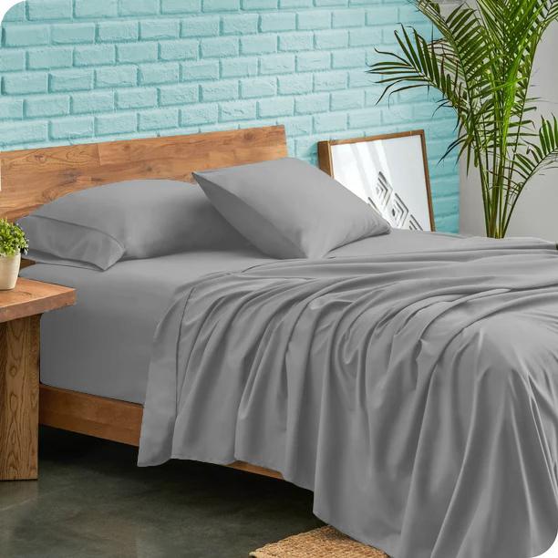 Роскошный комплект простыней из 4 предметов 600TC 100% египетский хлопок с однотонным узором и глубоким карманом 30 см – ультрамягкий, прочный комплект постельного белья с глубоким карманом для всех размеров