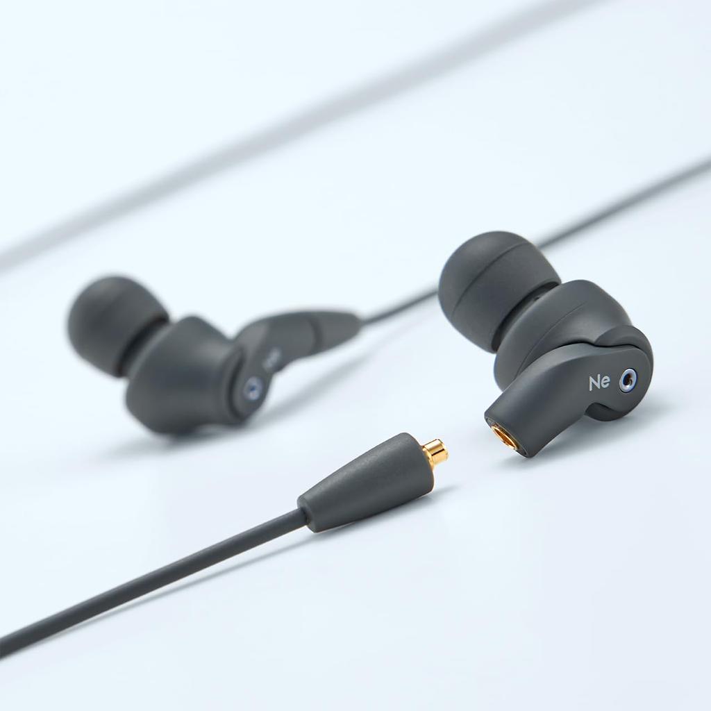 Радиус радиус Высокое разрешение, совместимый с MMCX Ne VOLT series deep bass high-grade model HP-NHR41 Наушники re-kabel HP-NHR41K (черный)