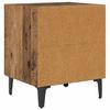 Nightstand Rustic Wood Look 40 x 35 x 47.5 cm Engineered Wood