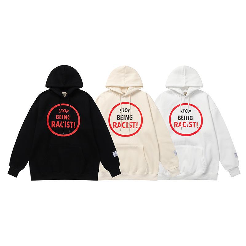 Los Angeles autumn and winter new GALLERY DEPT letter printing fleece hooded sweater men and women the same style