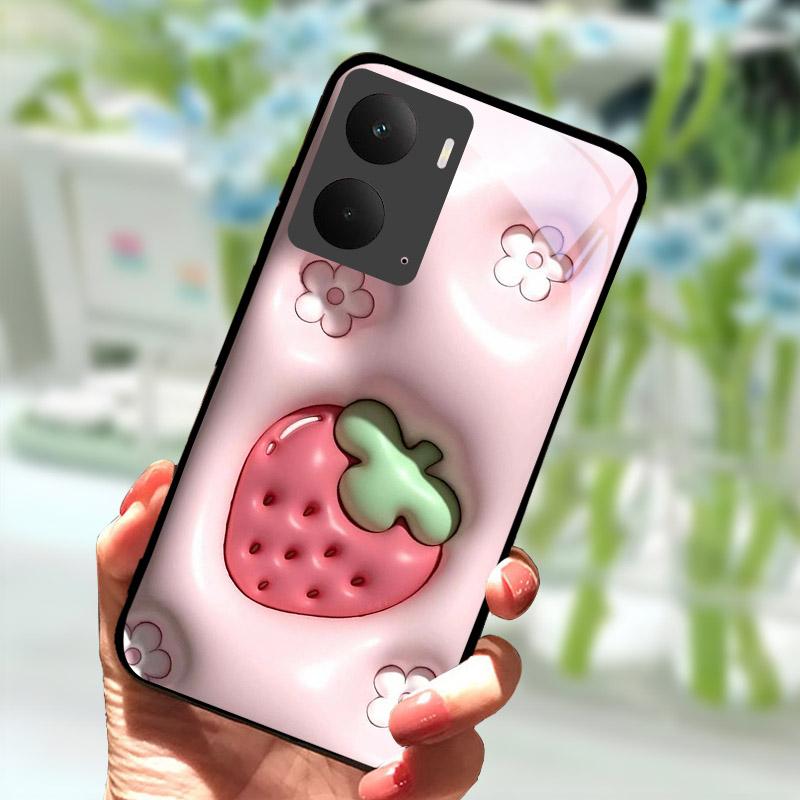 For Realme P3 5G Case Tempered Glass Back Cover For Realme P3 5G Shockproof Back Cover RealmeP3 P 3 Hard PC Protective Shell